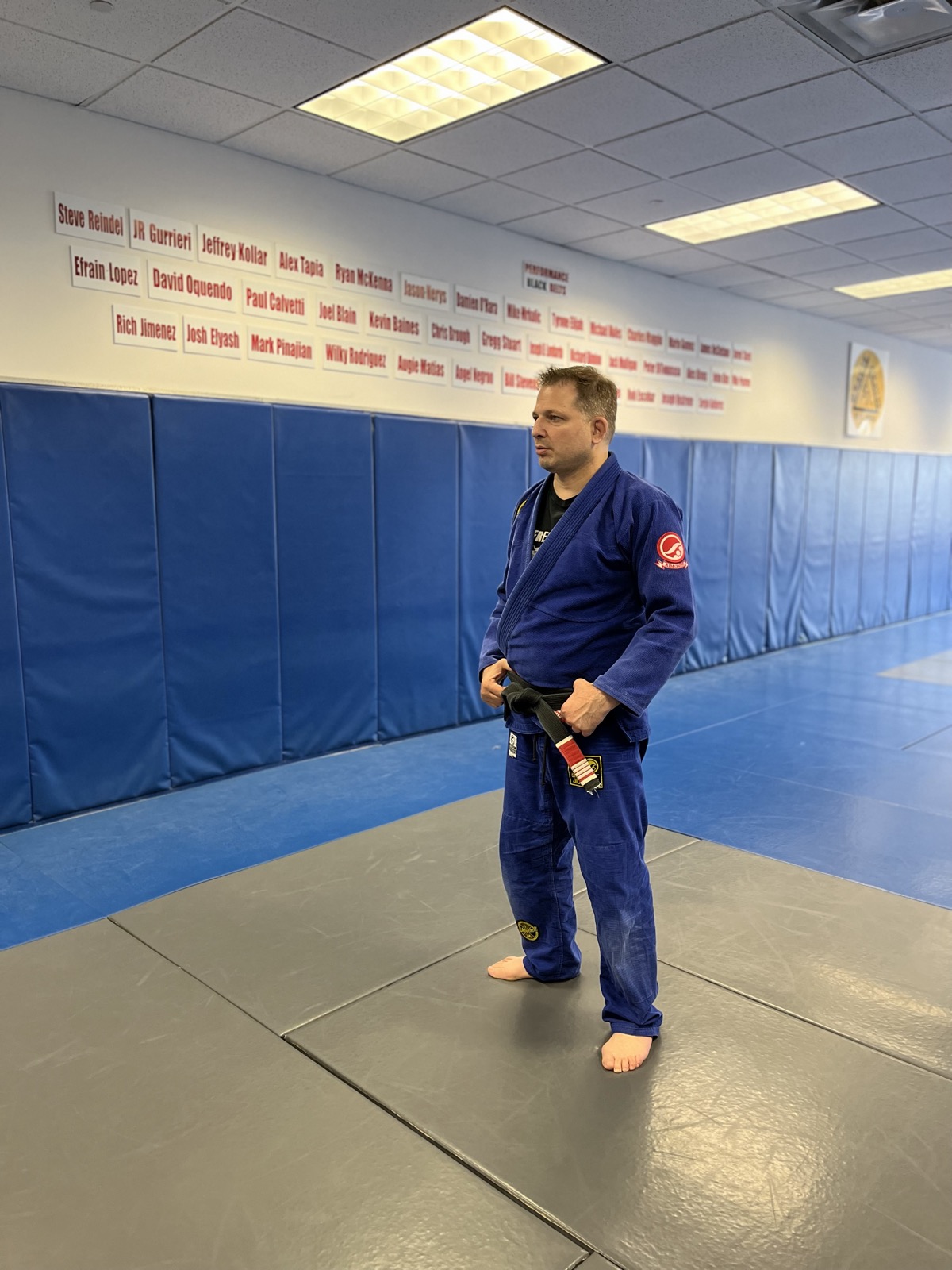 Professor Louis Vintaloro, 5th-degree Gracie Jiu-Jitsu black belt and head instructor at Performance Jiu-Jitsu in Fair Lawn, NJ