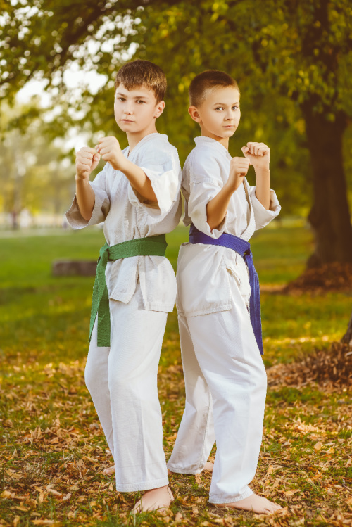 White belt learning foundational Jiu-Jitsu moves